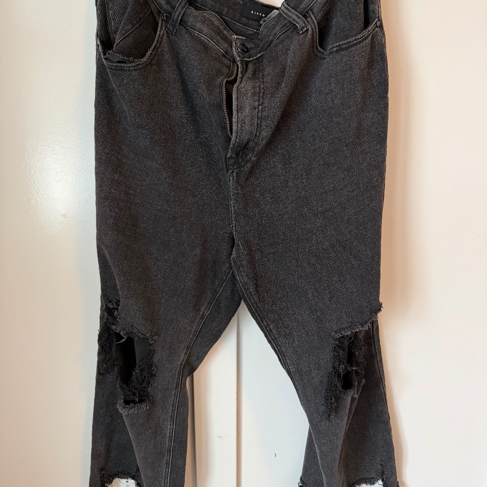 2X Risen Distressec Cropped Pants